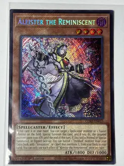 YUGIOH Chaos Origins - Aleister The Reminiscent Secret Rare #CORI-EN015 - Image 1