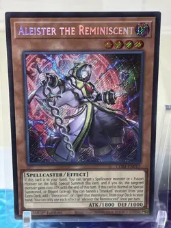 YUGIOH Chaos Origins - Aleister The Reminiscent Secret Rare #CORI-EN015 - Image 2