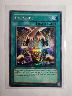2002 Yugioh Exchange EDS-001 Eternal Duelist Soul Limited Edition Promo Holo LP - Image 1
