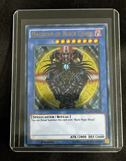 Yugioh Magician of Black Chaos YGLD-ENC01 Ultra Rare Foil 1st Ed EN - Image 1