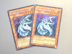yugioh 2X Cyber Dragon CT03-EN002 Secret Rare Limited Edition played condition - Image 1