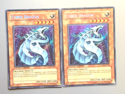 yugioh 2X Cyber Dragon CT03-EN002 Secret Rare Limited Edition played condition - Image 2