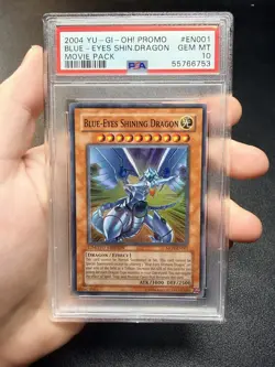 Yu-Gi-Oh! 2004 Movie Pack Promo BLUE-EYES SHINING DRAGON MOV-EN001 PSA 10 - Image 1