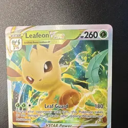 Pokemon Leafeon VSTAR SWSH195 Sword & Shield Promo Holo Rare Card - Image 2