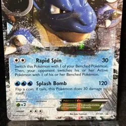 2014 Pokemon XY Black Star Promo Full Art #XY30 Blastoise EX PSA 6 EX Holo - Image 2