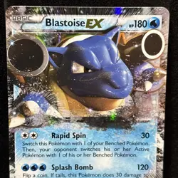 2014 Pokemon XY Black Star Promo Full Art #XY30 Blastoise EX PSA 6 EX Holo - Image 3
