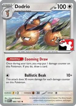 DODRIO 085/165 HOLO PRIZE PACK SERIES CARDS POKEMON HOLO NM/M PRIZE PACK - Image 1