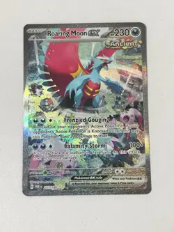 Pokemon Roaring Moon EX 251/182 Paradox Rift Holo Illustration Rare Card MP - Image 1