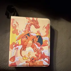 New Pokemon Trading Card Binder Zip Album Holder Pikachu Charizard Fits TCG - Image 1