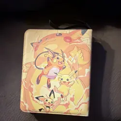 New Pokemon Trading Card Binder Zip Album Holder Pikachu Charizard Fits TCG - Image 2