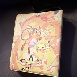 New Pokemon Trading Card Binder Zip Album Holder Pikachu Charizard Fits TCG - Image 3
