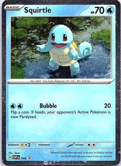Squirtle - (Cosmos Holo) Holo Promo SV: Scarlet & Violet Promo Cards 048 NM - Image 1
