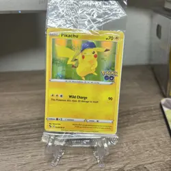 Pokemon TCG - Pikachu 028/078 Pokemon GO Sealed Store Promo Stamp - Image 1