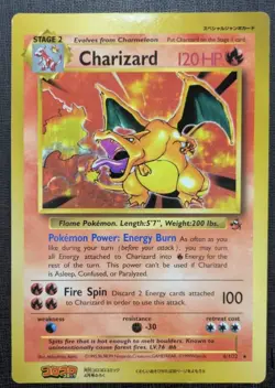 Charizard 004/102 Jumbo Oversized Card Japanese CoroCoro Comics Promo 1998 - Image 1