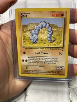 Pokemon TCG Onix Base Set 2 Unlimited Common Card 84/130 Pokemon Vintage Vtg NM - Image 1