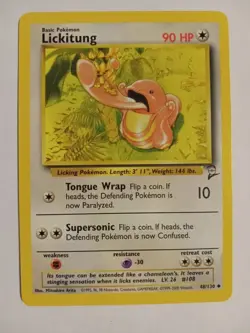 10 Base Set 2 Pokemon Cards! Dratini, Lickitung, Taurus + Other Colorless Cards - Image 3