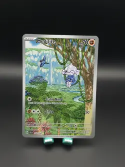 Pokemon Card - Stellar Crown EN - Meditite - Illustration Rare - 153/142 NM - Image 1