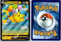 FLYING PIKACHU V 006/025 CEL CELEBRATIONS POKEMON CARD TCG LP 2021 HOLO - Image 1