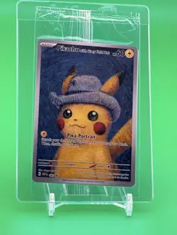 PIKACHU VAN GOGH WITH GREY FELT HAT SVP EN 085 PROMO POKEMON CARD-SEALED - Image 1