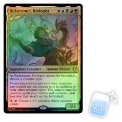 FOIL RUKARUMEL, BIOLOGIST (COMMANDER DECK) Commander Masters Magic MTG MINT CARD - Image 1