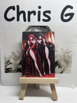 Highschool DXD Rias Gremory X Akeno Himejima Double Sided Waifu Trading Card - Image 3