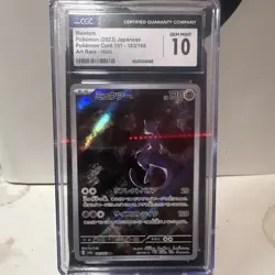 Pokemon CGC 10 Mewtwo 183/165 Sv2a Card 151 Japanese Art Rare Holo 2023 - Image 1