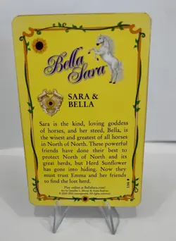 RARE Bella Sara Sunflowers L5/6 SARA & BELLA L5 Lenticular PROMO Card - Image 3