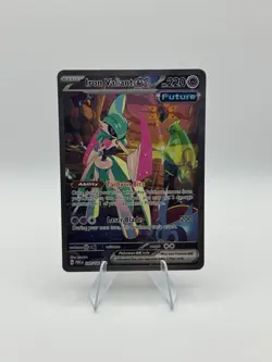 Pokemon Cards Iron Valiant ex 249/182 Paradox Rift Special Illustration Rare NM - Image 1