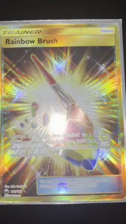 Rainbow Brush Secret Rare Full Art Holo 182/168 SM Celestial Storm Pokemon Card - Image 2