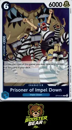 Prisoner of Impel Down OP16-042 OP16 R One Piece NM/M ENG - Image 1