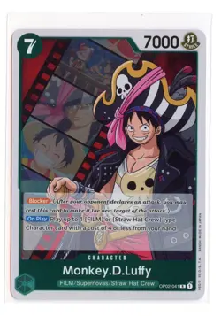 Monkey.D.Luffy (041) OP02-041 R Foil One Piece Paramount War English NM - Image 1