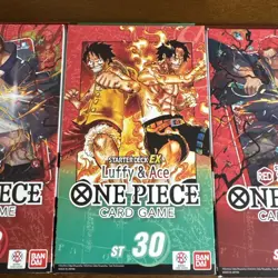 One Piece TCG Starter Deck (1) ST-30 Luffy and Ace + (2) ST-23 Red Shanks Sealed - Image 2