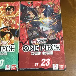 One Piece TCG Starter Deck (1) ST-30 Luffy and Ace + (2) ST-23 Red Shanks Sealed - Image 4