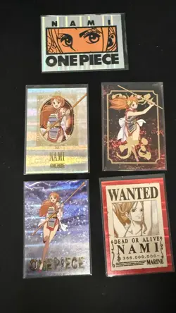 5x Wave Holo Parallel - Nami - Panini One Piece Treasure Box - Image 1