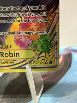 ☠ Nico Robin EB03-055 SR SP Alt Art CLEAN! ☠ - Image 5