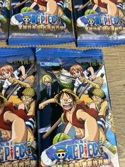 5 x One Piece Anime TCG Sealed Booster Blue PACKS Luffy Nami Frankie Zoro - Image 2