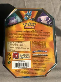 Pokemon TCG: V Forces Tin Lucario V Tin - Factory Sealed 2021 - Image 2
