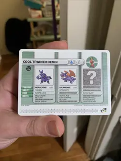 Cool Trainer devin - 2003 Pokemon Game Boy Advance GBA Battle E Reader Card - Image 1