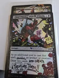 Deadpool Secret Lair Deadpool Trading Card Confetti pool party Foil whole SL mtg - Image 1