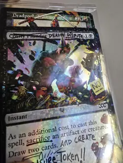 Deadpool Secret Lair Deadpool Trading Card Confetti pool party Foil whole SL mtg - Image 2