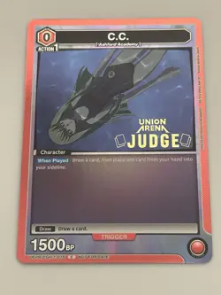 C.C. UEPR/CGH-1-075 Judge Pack Promo Union Arena Card Code Geass - Image 1