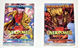 Marvel OverPower Game 2 55 card Starter Decks Sworn to Protect & Deadly Foes CCG - Image 1