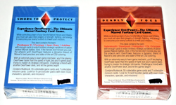 Marvel OverPower Game 2 55 card Starter Decks Sworn to Protect & Deadly Foes CCG - Image 3