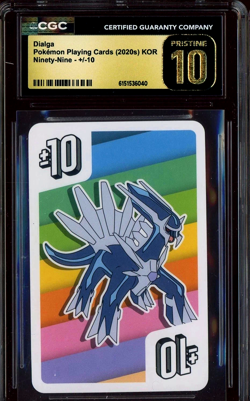 2020 Pokemon Playing Cards Korea Ninety-Nine +-10 Dialga CGC 10 PRISTINE - Image 1