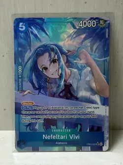 Bandai One Piece Card Game Nefeltari Vivi EB03-024 SR Holo Blocker 4000 English - Image 1