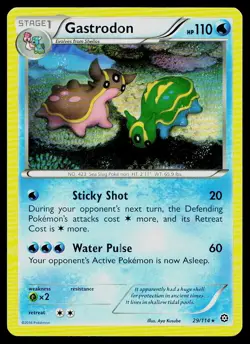 Pokemon Card Steam Siege Gastrodon 29/114 Rare - Image 1