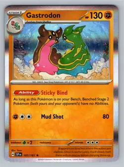 Pokemon TCG Prize Pack Series Cards #107/191 Gastrodon - Image 1