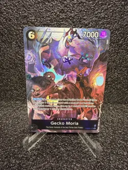 One Piece TCG Gecko Moria PRB02-013 R Alt Art Foil Mint - Image 1