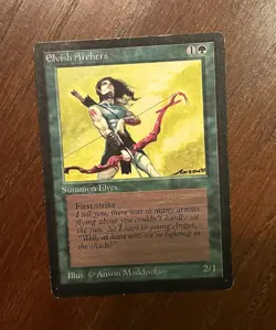 Magic: The Gathering Elvish Archers Revised Uncommon Green First Strike - Image 1