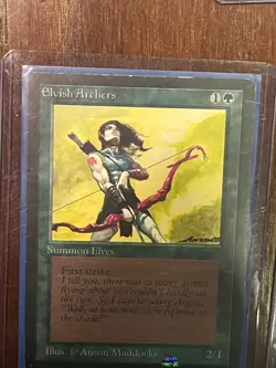 Magic: The Gathering Elvish Archers Revised Uncommon Green First Strike - Image 3